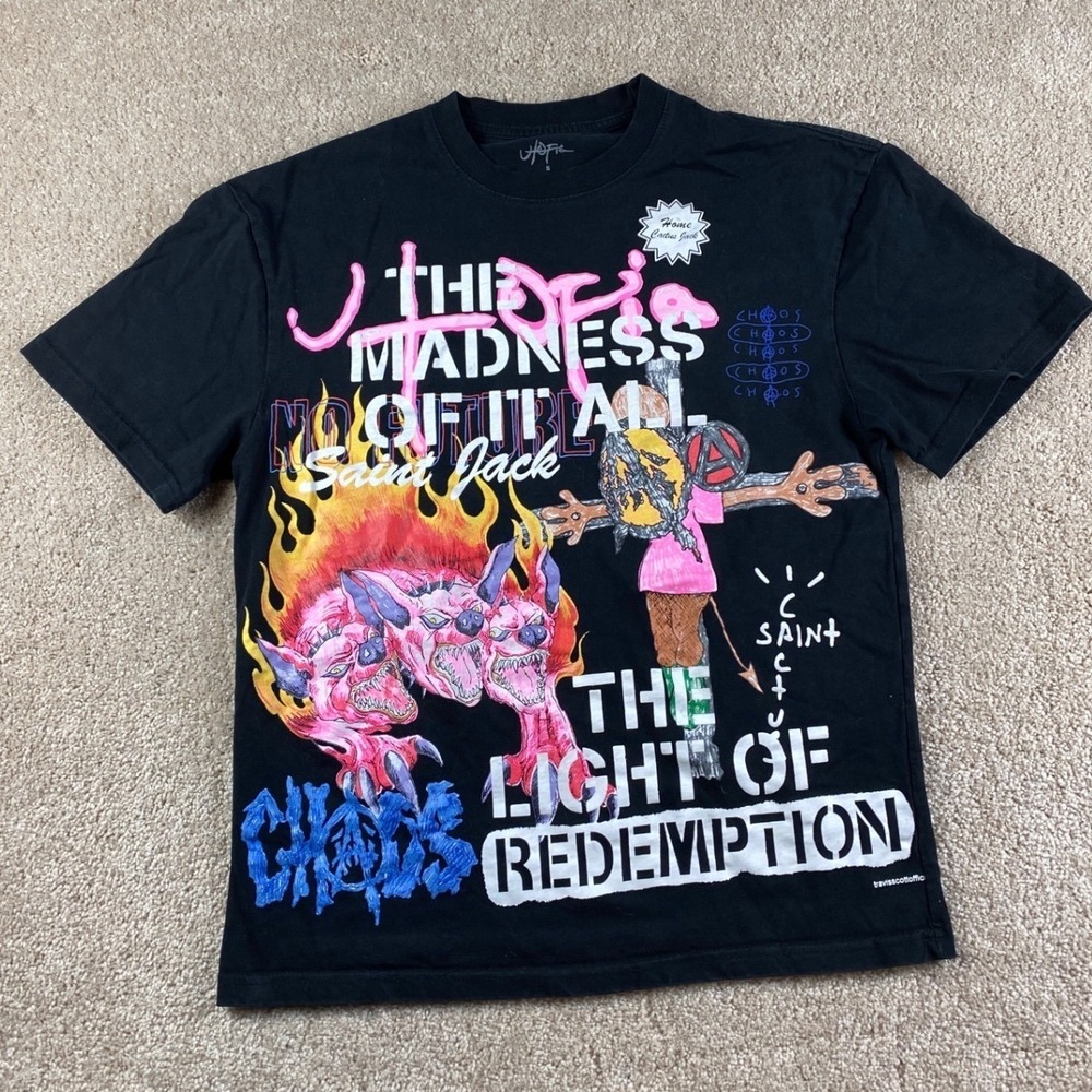 Cactus Jack by Travis Scott Utopia x Saint Michael 3A Black Light‎ of Redemption